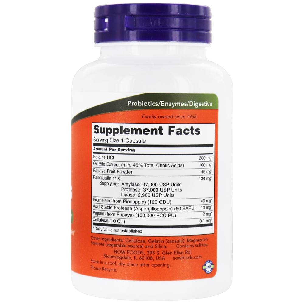 Super Enzimas - Cápsulas 90 NOW Foods - Imagem 2