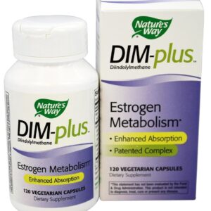 DIM-Plus Fórmula para Metabolismo Estrogênico - Cápsulas vegetarianas 120 Nature's Way