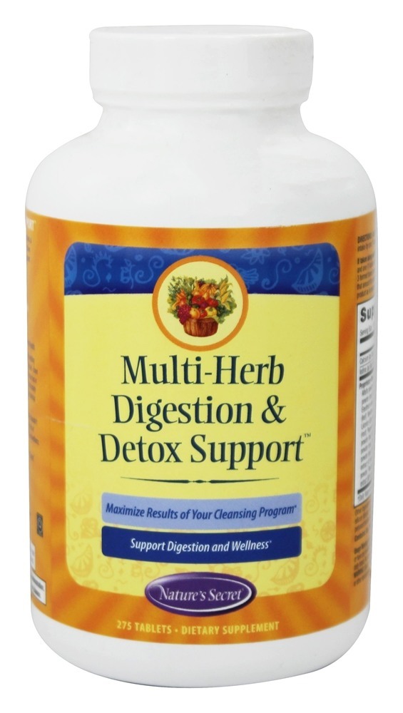 Suporte Multi-Herb Digestion e Detox - 275 Tablets Nature's Secret