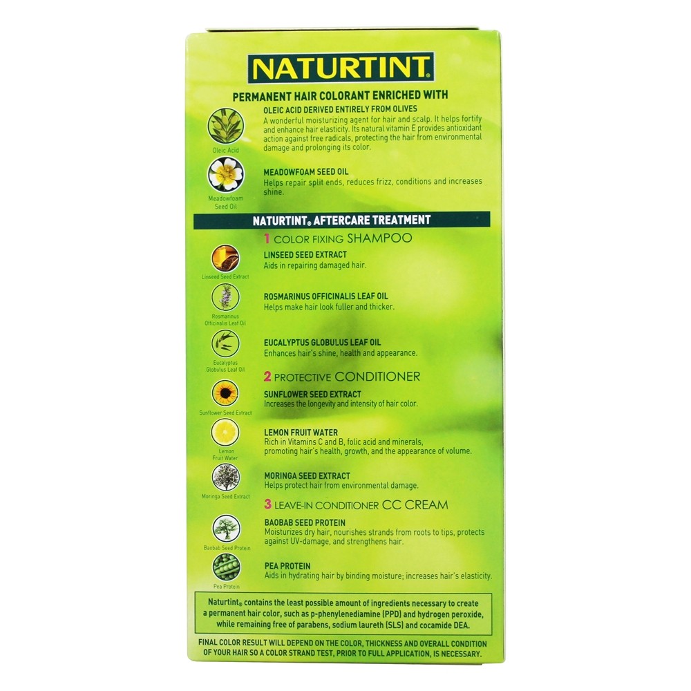 Cor permanente do cabelo 10A Luz Cinza Loira - 5.6 fl. oz. Naturtint - Imagem 3