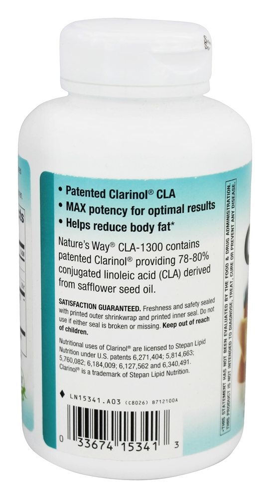 CLA 1300 - 90 Softgels Nature's Way - Imagem 3