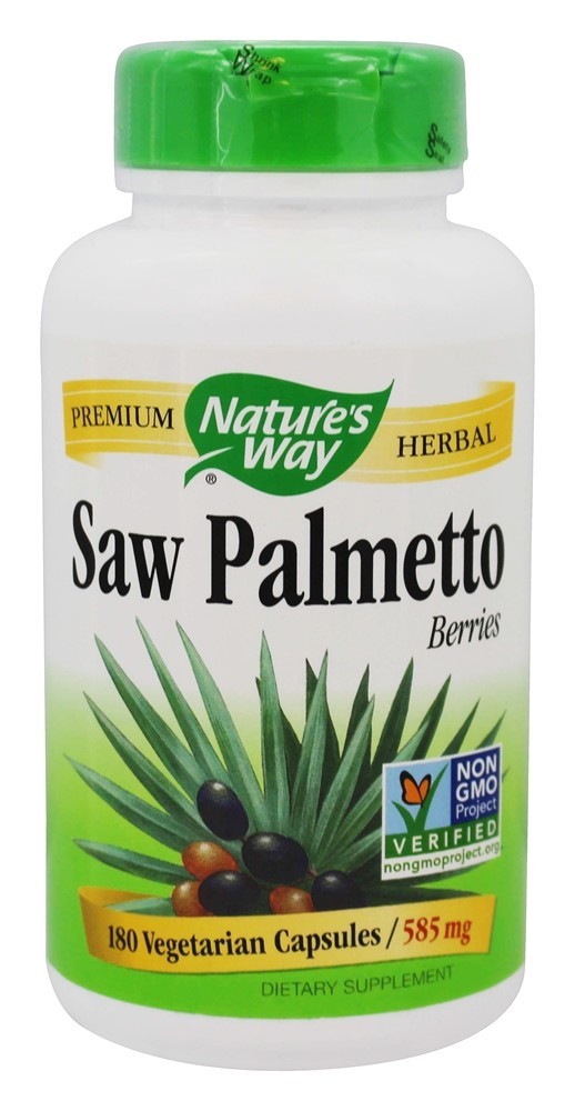 Frutos de Saw Palmetto 585 mg. - Cápsulas vegetarianas 180 Nature's Way