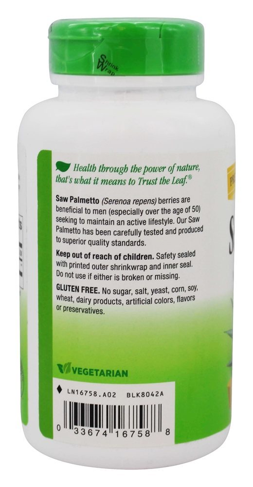 Frutos de Saw Palmetto 585 mg. - Cápsulas vegetarianas 180 Nature's Way - Imagem 3