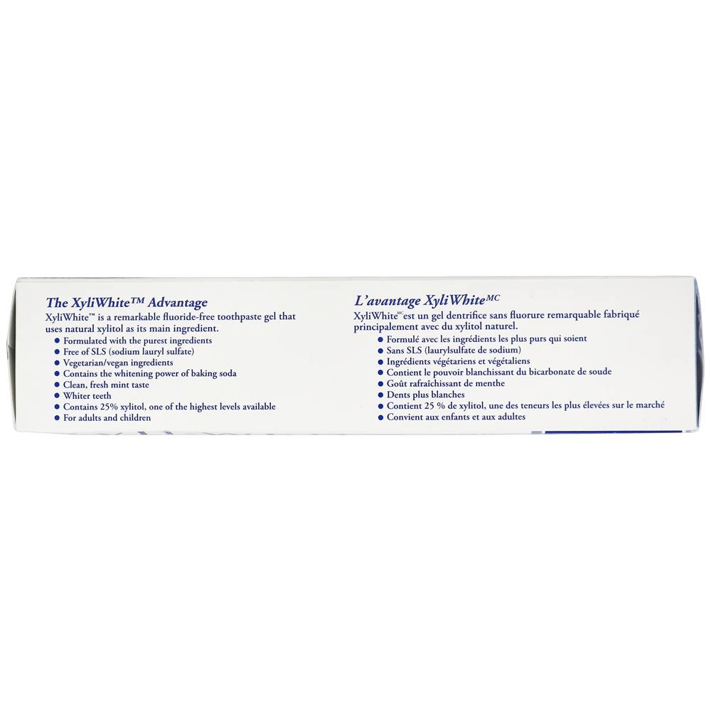 XyliWhite creme dental em gel com bicarbonato de sódio e hortelã - 6.4 oz. NOW Foods - Imagem 4