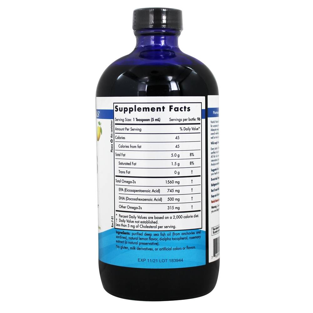 Omega - 3 Óleo de peixe purificado - 16 fl. oz. Nordic Naturals - Imagem 2