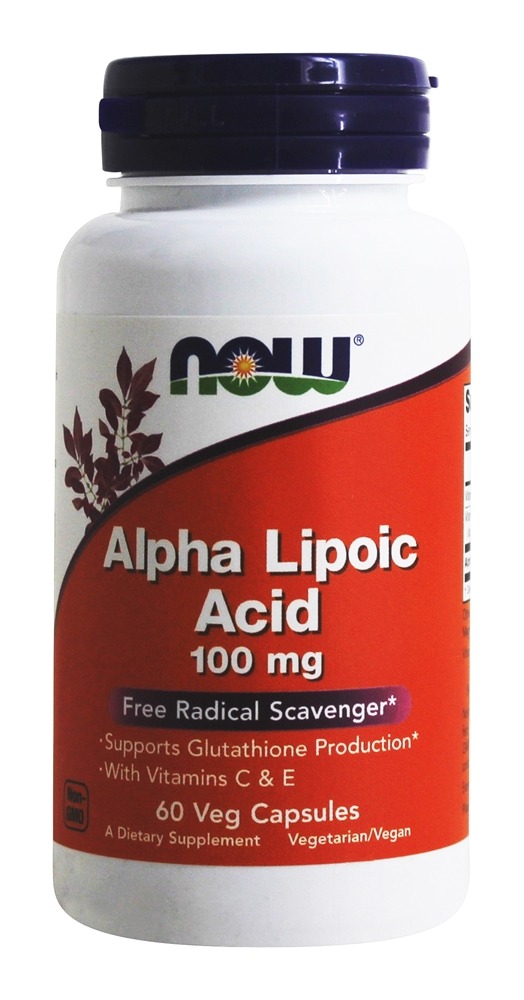 Ácido Alpha-Lipóico 100 mg. - Cápsulas vegetarianas 60 NOW Foods