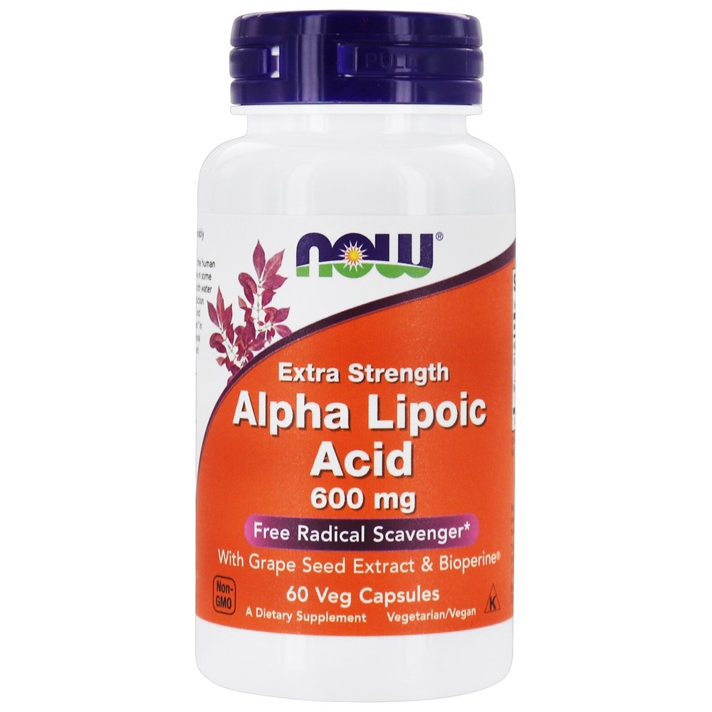 Ácido Alpha-Lipóico 600 mg. - 60 Cápsula (s) vegetal (s) NOW Foods