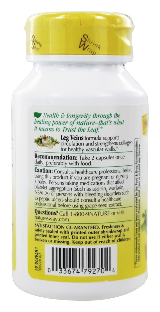 Veias da perna com Tru-OPC - Cápsulas 60 Nature's Way - Imagem 3