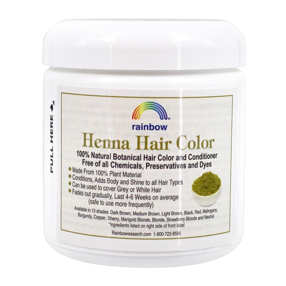 Cor de cabelo de Henna & condicionador loira - 4 oz. Rainbow Research - Imagem 2