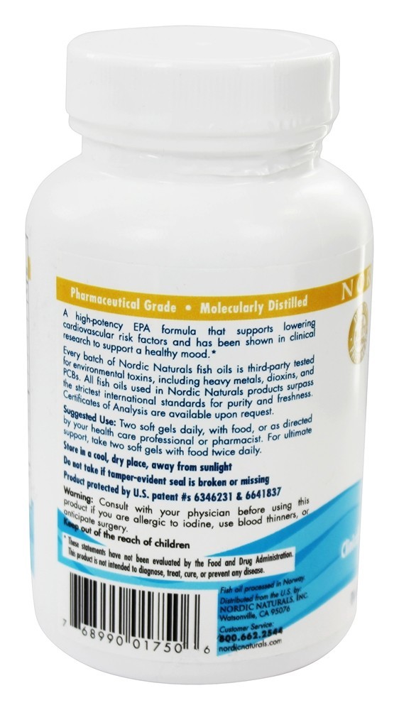 Fórmula EPA Limão 1000 mg. - 60 Softgels Nordic Naturals - Imagem 3