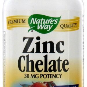Comprar quelato de zinco 30 mg. - cápsulas 100 nature's way preço no brasil minerais suplementos zinco suplemento importado loja 55 online promoção -