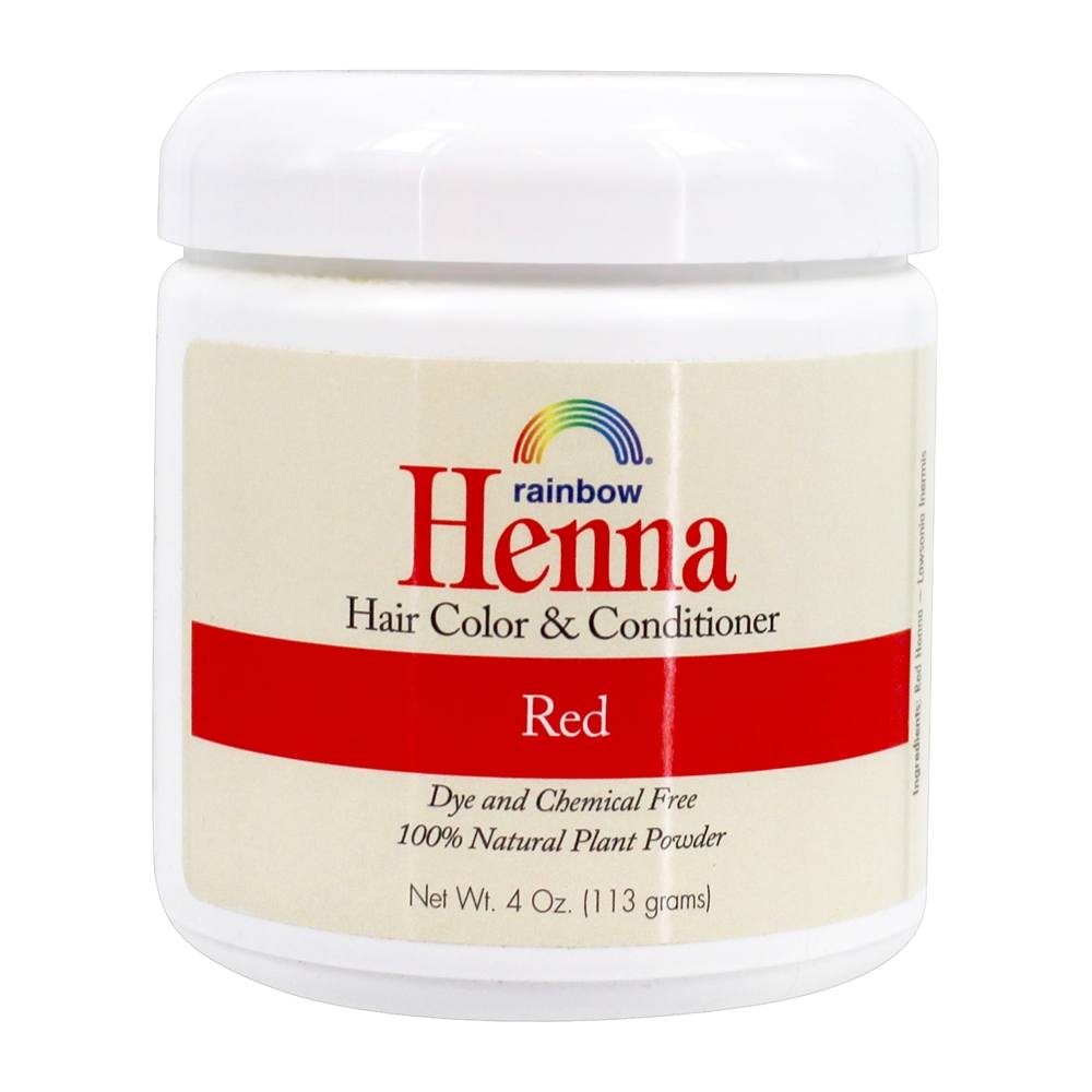 Henna Hair Color & Condicionador Vermelho - 4 fl. oz. Rainbow Research