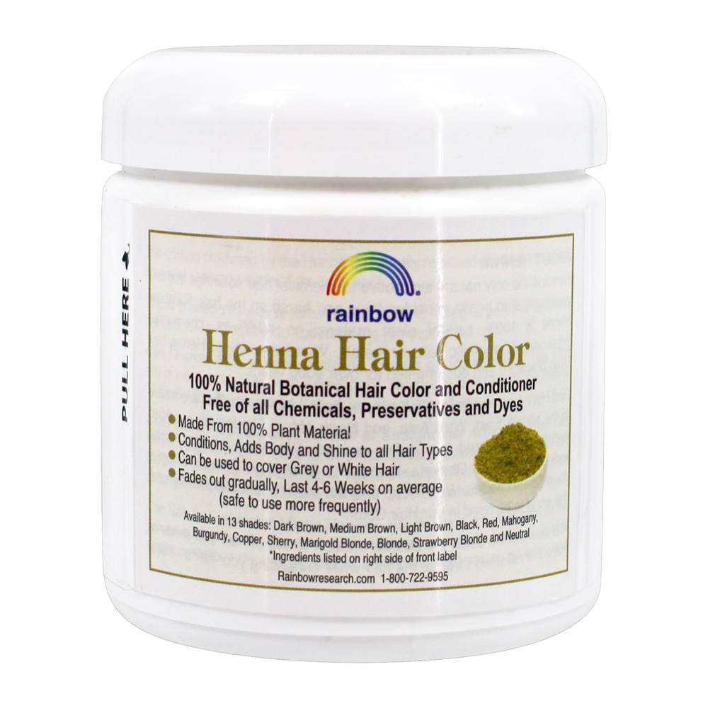 Henna Hair Color & Condicionador Vermelho - 4 fl. oz. Rainbow Research - Imagem 2