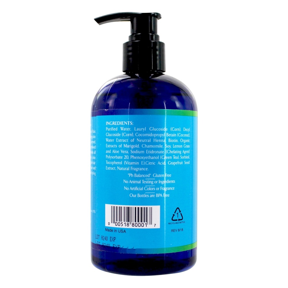 Shampoo Herbal de Hena & Biotina - 12 fl. oz. Rainbow Research - Imagem 2