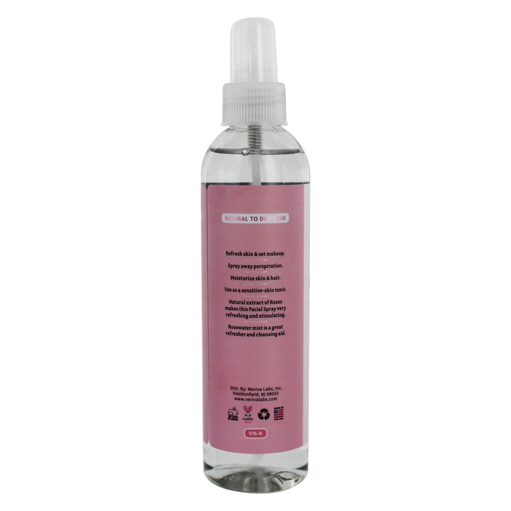 Spray Facial de Rosewater - 8 fl. oz. Reviva Labs - Imagem 3