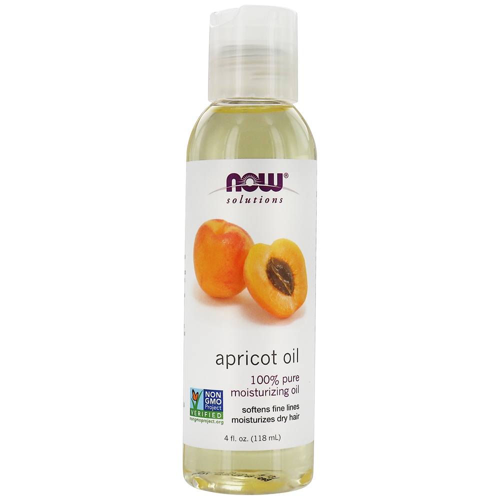 NOW Solutions 100 % Pure Óleo Hidratante de Damasco - 4 fl. oz. NOW Foods