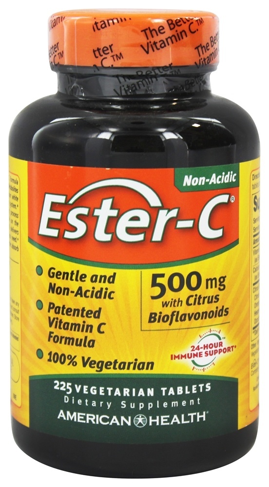Éster C com Bioflavonóides Cítricos 500 mg. - 225 Comprimidos vegetarianos American Health