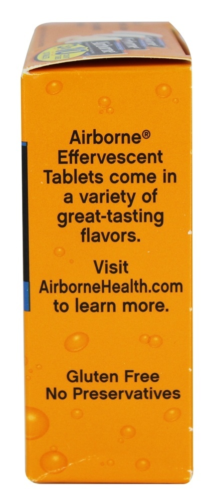 Vitamina C Sabor Laranja em Embalagem Tripla - 30 Tablets Airborne - Imagem 3