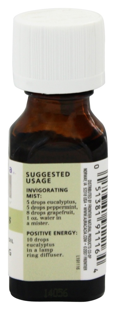 Óleo essencial eucalipto emocionante - 0.5 fl. oz. Aura Cacia - Imagem 2