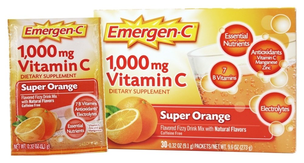 Emergen-C Vitamina C Super Laranja 1000 mg. - 30 Pacotes (s) Alacer
