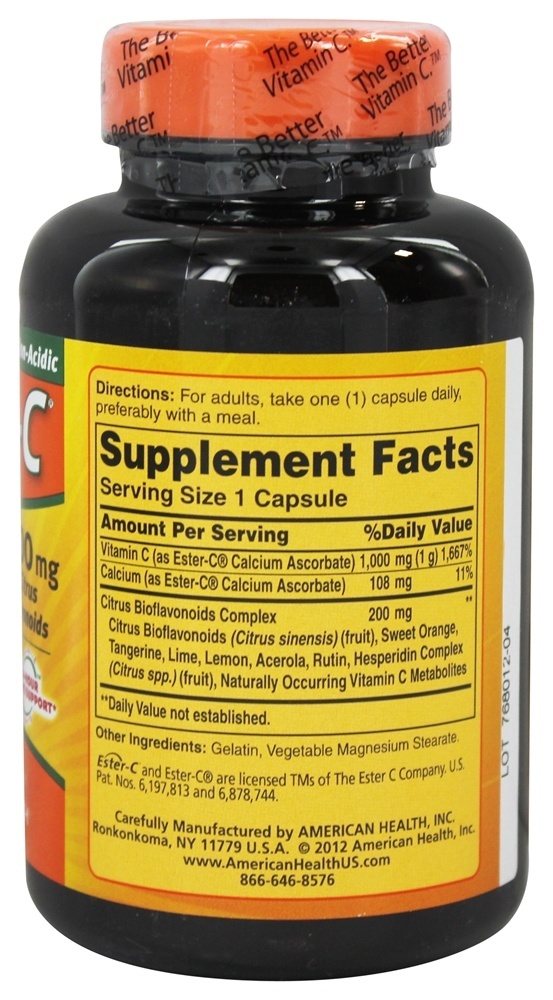 Éster C com Bioflavonóides Cítricos 1000 Mg. - Cápsulas 90 American Health - Imagem 2