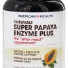 Comprar enzima super da papaia mais potência alta mastigável - 180 tablets american health preço no brasil enzimas digestivas suplementos nutricionais suplemento importado loja 1 online promoção -