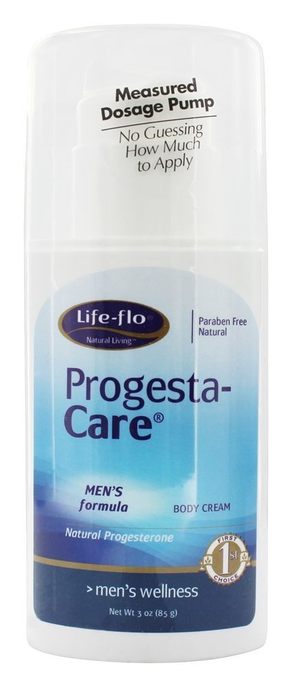Progesta-Care Natural Progesterona Creme Corporal Fórmula Masculina - 3 fl. oz. Life-Flo