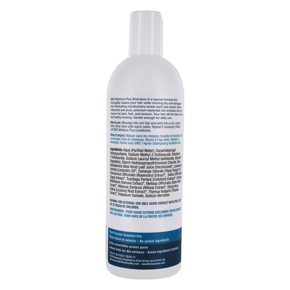 Xampu Umidade Mais Para Secar Tratado Cabelo - 16 fl. oz. Beauty Without Cruelty - Imagem 2