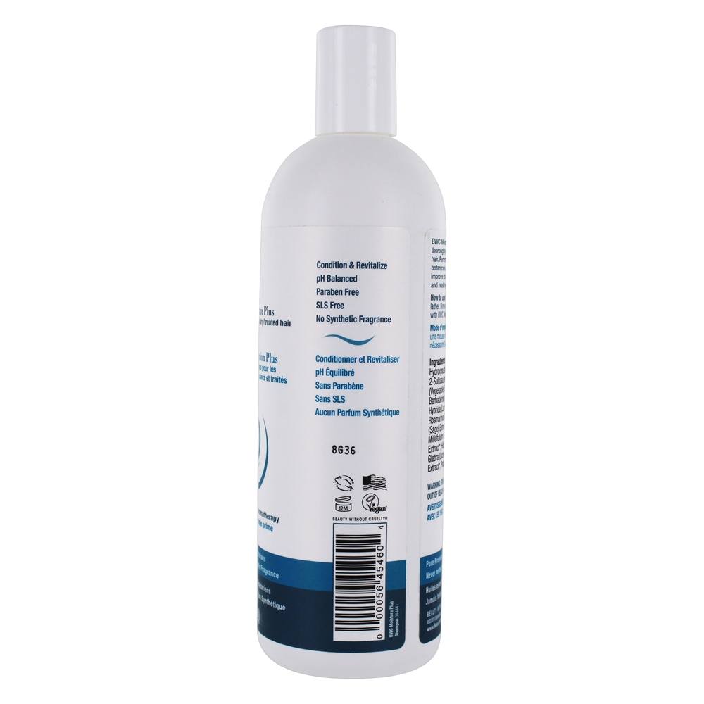 Xampu Umidade Mais Para Secar Tratado Cabelo - 16 fl. oz. Beauty Without Cruelty - Imagem 3