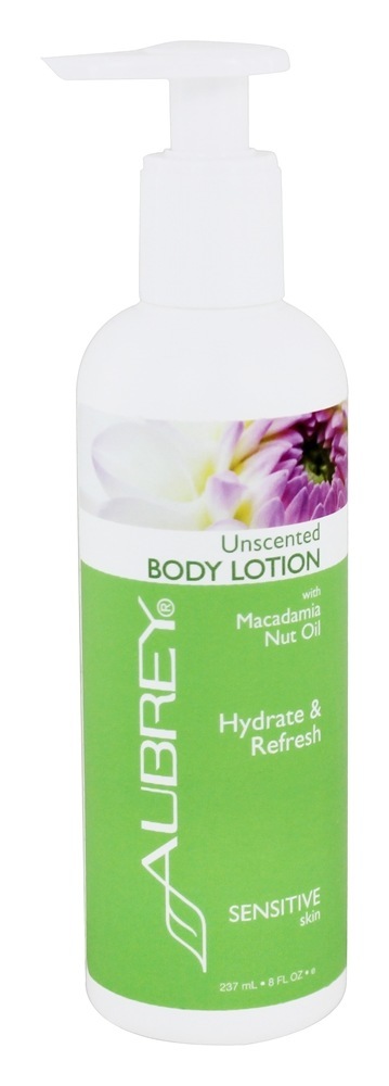 Loção hidratante para mãos e corpo definitiva sem perfume - 8 fl. oz. Aubrey Organics