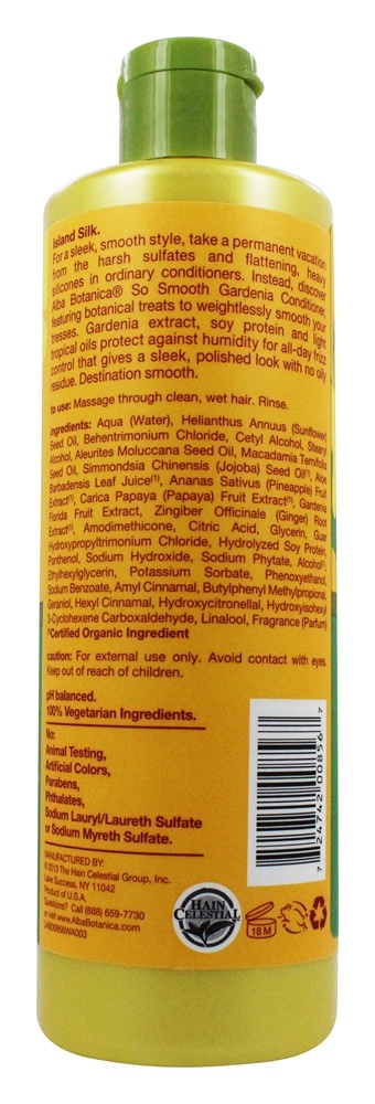 Alba havaiana condicionador de cabelo Hidratante Gardenia - 12 fl. oz. Alba Botanica - Imagem 2
