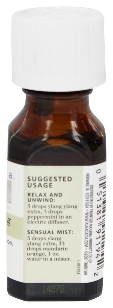 Essencial óleo Sensual Ylang Ylang Extra - 0.5 fl. oz. Aura Cacia - Imagem 2