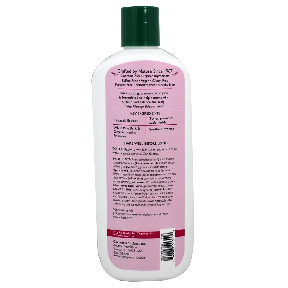 Shampoo de Tratamento Calaguala - 11 fl. oz. Aubrey Organics - Imagem 2