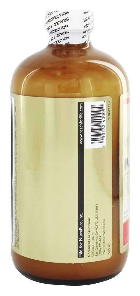 Citrato de Magnésio Cálcio Líquido Natural Sabor Morango - 16 fl. oz. LifeTime Vitamins - Imagem 3