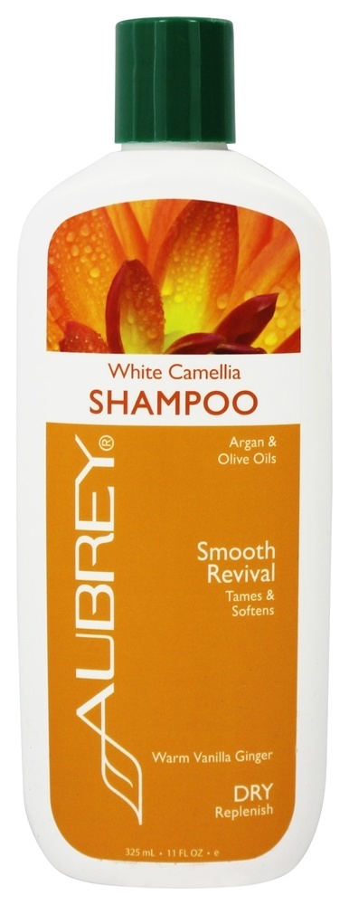 Shampoo Branco Camélia Suave Revival Quente Baunilha Gengibre - 11 fl. oz. Aubrey Organics