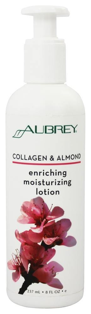 Colágeno e Amêndoa Enriquecendo Loção Hidratante - 8 fl. oz. Aubrey Organics