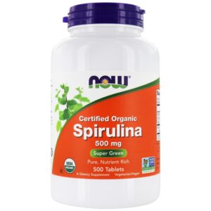 Comprar spirulina orgânica 500 mg. - 500 tablets now foods preço no brasil algae spirulina suplementos em oferta vitamins & supplements suplemento importado loja 79 online promoção -