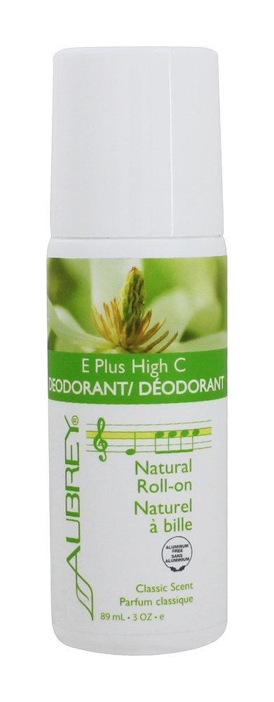 Rolo Natural E-Plus High C Em Desodorante - 3 fl. oz. Aubrey Organics