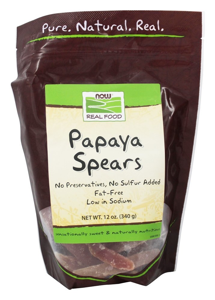 Papaia Spears - 12 oz. NOW Foods