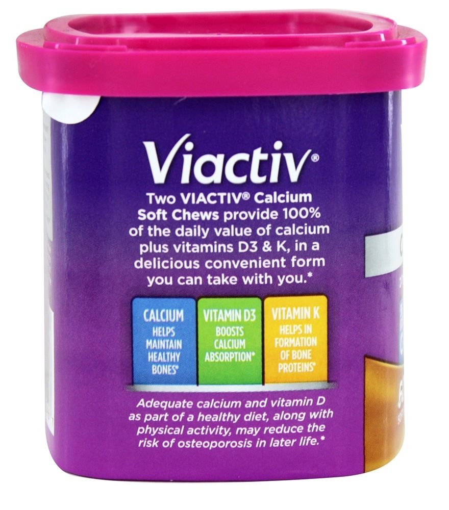 Cálcio Viactiv Macio Mastiga Caramelo - 60 Mastigação (s) McNeil Nutritionals - Imagem 4