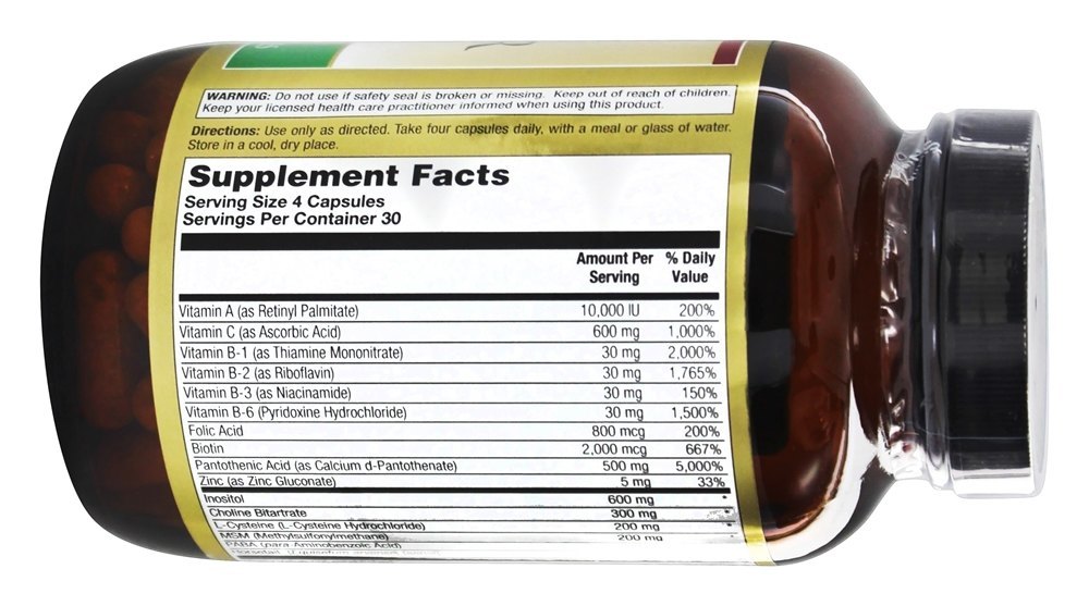 Supreme Vital Hair com MSM Suplemento Capilar - Cápsulas 120 LifeTime Vitamins - Imagem 2