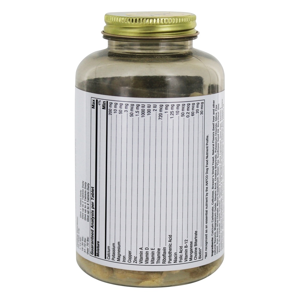 Complexo canino multi-vitaminas para cães Sabor natural de fígado - 90 comprimidos mastigáveis ActiPet - Imagem 3