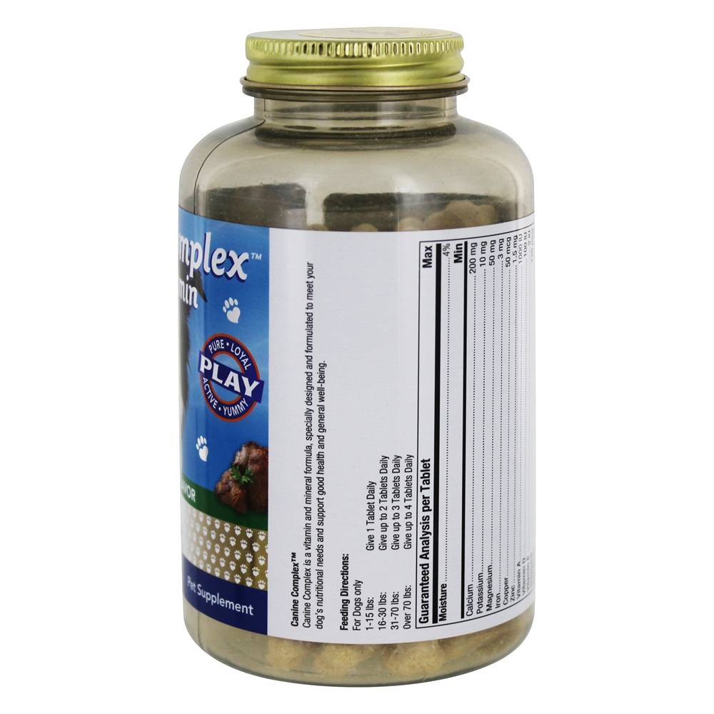 Complexo canino multi-vitaminas para cães Sabor natural de fígado - 90 comprimidos mastigáveis ActiPet - Imagem 4
