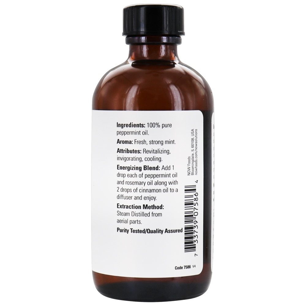 Óleo Essencial de Hortelã 100 % Pure - 4 fl. oz. NOW Foods - Imagem 2