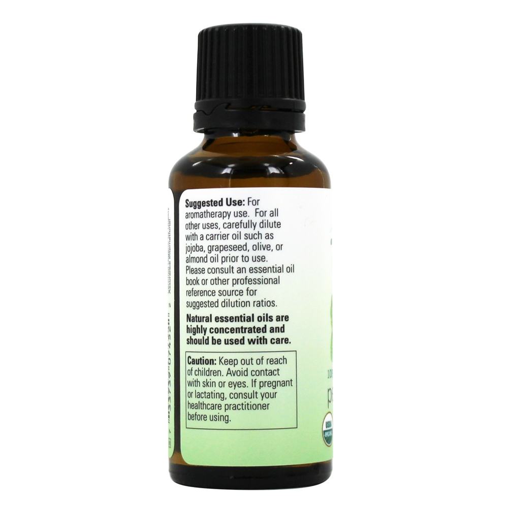 100 % Pure e Óleo Essencial Orgânico Menta - 1 fl. oz. NOW Foods - Imagem 3