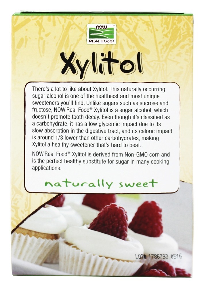 NOW Real Food xilitol adoçante pacotes - 75 Pacotes (s) NOW Foods - Imagem 3