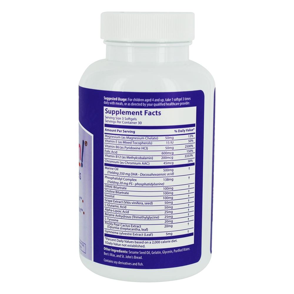 Kids Attention Suporte Para o Cérebro & Memória Infantil - 90 Softgels MRM - Imagem 2