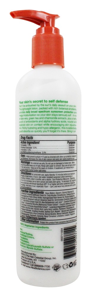 Loção Corporal Muito Emoliente Fórmula Shade Diário 15 SPF - 12 fl. oz. Alba Botanica - Imagem 2