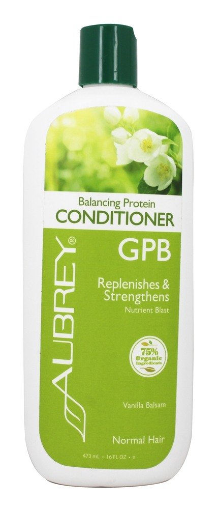 Bálsamo nutriente de equilíbrio da baunilha da explosão da proteína GPB do condicionador - 16 fl. oz. Aubrey Organics
