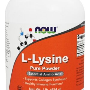 L-Lisina em Pó - 1 lb. NOW Foods